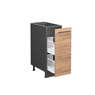 Vicco Armadio Cucina Dispensa Alto Fame-line, Quercia Dorata, 30 Cm Senza Piano Di Lavoro Vicco