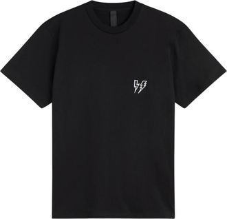 Neil Barrett Dubbele Bolt T-Shirt - Heren - T-shirts - Zwart - S - Katoen - Tops