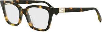 Fendi Baguette Optisch Montuur - unisex - Brillen - Veelkleurig - 52 MM - Accessoires