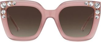 Carolina Herrera 52mm Gradient Square Sunglasses in Pink at Nordstrom Rack
