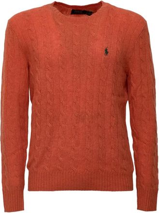 Polo Ralph Lauren Round-neck Truien - Heren - Ronde hals truien - Oranje - M - Truien & Vesten