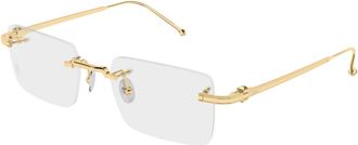 Cartier Sunglasses, male, Yellow, Size: 52 MM Eyeglasses