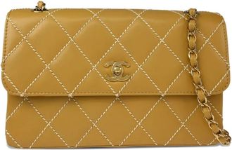 Chanel Borsa a spalla Wild Stitch con battente 2002 - Toni neutri