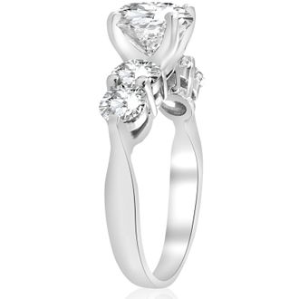 Pompeii3 Certified 3 1/2Ct Diamond Engagement Ring 14k Gold or Platinum Lab Grown Size Selectable