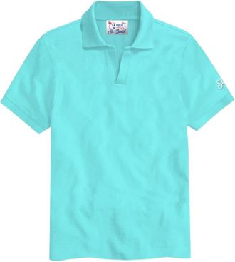 MC2 Saint Barth Heren Polo Shirt Half Mouw Pique - Heren - Polos - Groen - 2XL - Tops