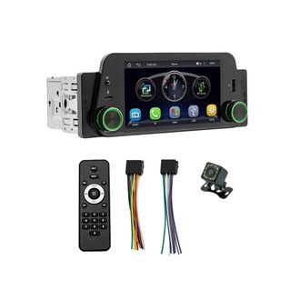 OEM Autorradio De Un Solo Din Con Carplay/android Auto Inal&aacute;mbrico, Pantalla T&aacute;ctil, C&aacute;mara De Visi&oacute;n Trasera Y Mirror-link