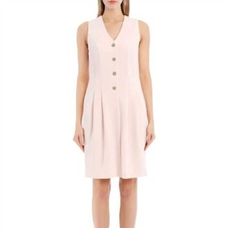 DKNY Sleeveless Dress In Pink