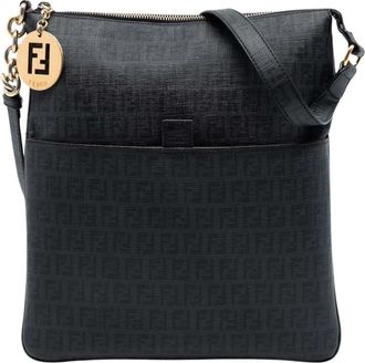 Fendi Pre-owned Ritssluiting Schoudertas - Dames - Vintage Schoudertas - Zwart - ONE Size - Vintage