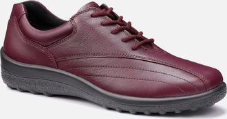 Hotter Womens Tone II Womens Extra Wide Fit Shoes - Red - Size: 5.5