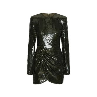 Rotate Sequins Long Sleeve Mini Dress