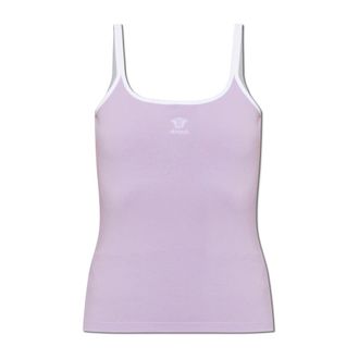 Versace Dames, Tops, Paars, Maat: L