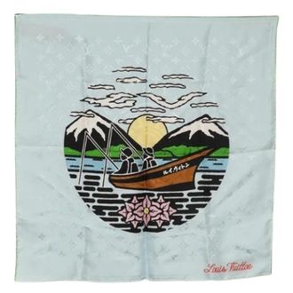 Louis Vuitton Pre-owned Scarves, female, Multicolor, Size: ONE SIZE Pre-owned Vintage Silk Scarf