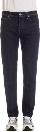 Jacob Cohen Dark Wash Cavallino & Ambre Label Jeans
