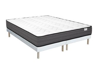 Vente-Unique Conjunto de somier + colch&oacute;n de muelles ensacados 180 x 200 cm - AMBRACIE de YSM&Eacute;E