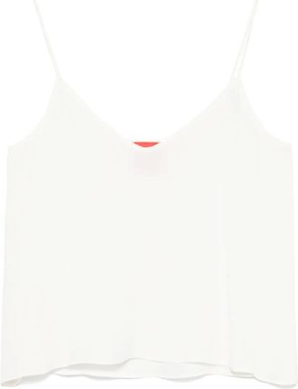 Merci Canotta in georgette - Bianco