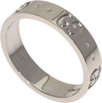 Gucci White Gold White Gold (18K) Band Ring (Pre-Owned)