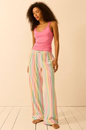 Stripe and Stare Ecovero Pyjama Bottoms in Roll With It Stripe at Nordstrom, Size X-Small