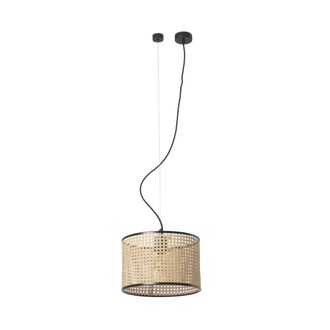 Faro Barcelona Mambo L&aacute;mpara Colgante Negra/rat&aacute;n &Oslash;320 64314-48
