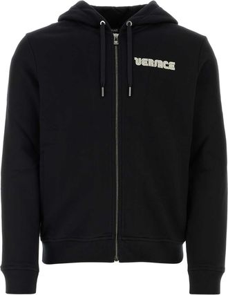 Versace Black Cotton Sweatshirt