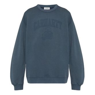 Carhartt Work in Progress Hoodies & sweatvesten, Heren, Blauw, XL, Katoen, Faded Pond Corps Sweatshirt
