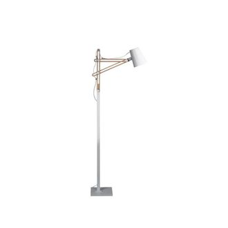 Netlighting Looker Floor Lamp 1 Light E27 Matt White Beech