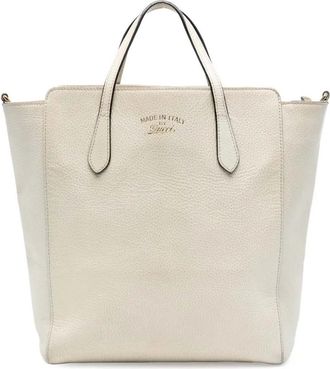 Gucci Borsa tote Swing convertibile in pelle 2016-2025 - Bianco