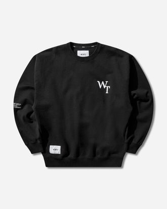 Wtaps Men s Academy Crewneck Sweatshirt Black