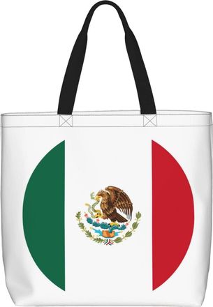 Generic Women Handbag Mexican Mexico Flag Daily Bag Casual Reusable Crossbody Bags, For Holiday, Wedding, Birthday, Gym, Swim