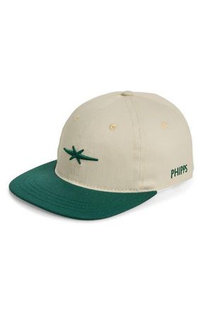 Phipps Two-Tone Adjustable Dad Baseball Cap in Emerald at Nordstrom