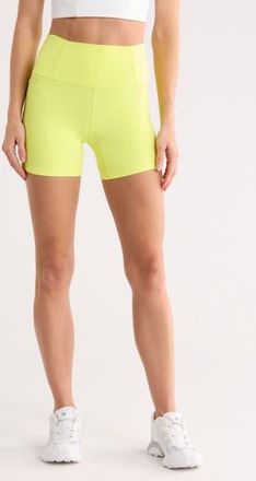 Free People FP Movement Never Better Bike Shorts in Sun Yellow at Nordstrom Rack, Size X-Small