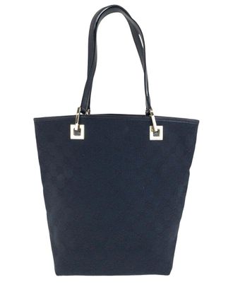 Gucci Black Gg Canvas Tote (Authentic Pre-Loved)