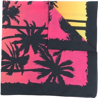 Dsquared2 graphic-print cotton scarf - men - Cotton - One Size - Pink