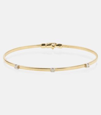 Stone and Strand Bracciale Liquid Gold in oro 14kt con diamanti