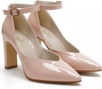 Desa Womens Faux Leather High Heels - Stiletto Heel, Plastic Sole | pink - 38