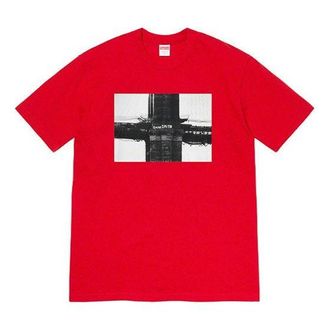SUPREME FW19 Week 17 Bridge Tee Graffiti Printing Short Sleeve Unisex Red SUP-FW19-10920