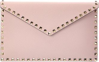 Valentino Rockstud Leather Clutch