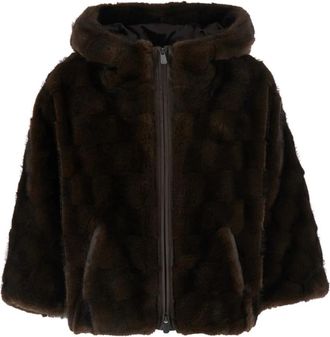 Pinko Faux Fur Shearling Jassen - Dames - Jassen - Bruin - M - Jassen