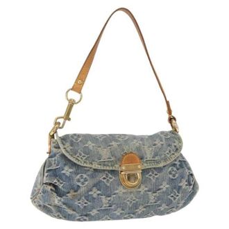 Louis Vuitton Pre-owned Canvas Schoudertas - Dames - Pre-owned - Blauw - Maat: ONE Size