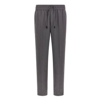 Brioni Broeken, Heren, Grijs, XL, Wol, Asolo Broek