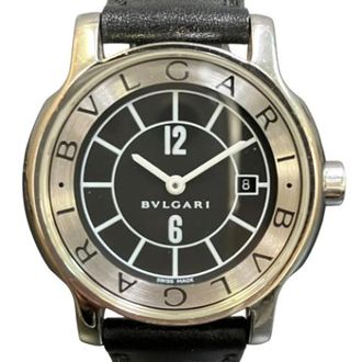 Bulgari Pre-owned Vintage Polshorloge - Dames - Vintage Horloges - Zwart - ONE Size - Leer - Vintage