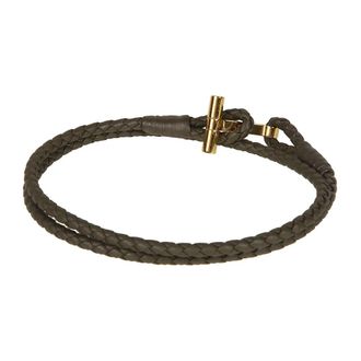 Tom Ford Bracelets, male, Green, Size: L T Wrap Woven Bracelet