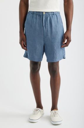 Madewell Pull-On Linen Shorts in Light Chambray at Nordstrom, Size Xx-Large
