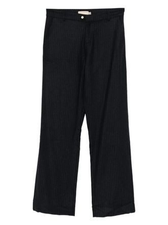 Paloma Wool Arze pinstripe trousers - men - Recycled Wool/Polyamide/Other fibres/Elastane - M - Blue
