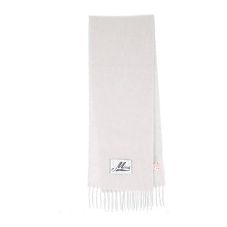 Marni Brushed Alpaca Scarf - female - Marni - Winter Scarves - Gray - ONE SIZE - Accessories