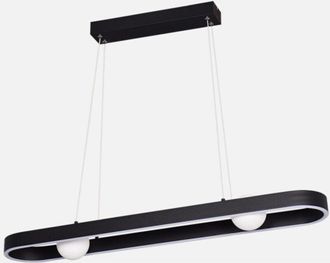 Fabrilamp L&aacute;mpara De Techo Alargada Fermoselle Negro Led