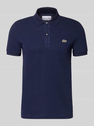 Lacoste Slim Fit Poloshirt aus reiner Baumwolle in Marine, Gr&ouml;&szlig;e XXXL