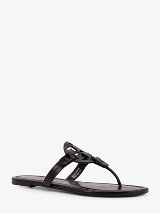 Tory Burch Womens Thong Sandals With Leather Upper Brown