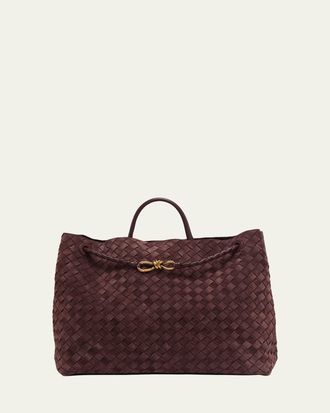 Bottega Veneta Andiamo Large Leather Tote Bag