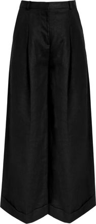 Faithfull The Brand Pantaloni Clove in lino - Nero