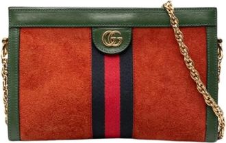 Gucci Pre-owned Cross Body Bags, female, Orange, Size: ONE SIZE Pre-owned Vintage Crossbody Bag
